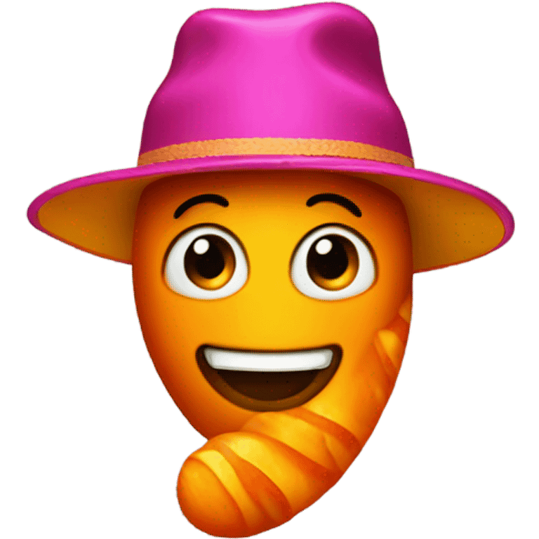 cheeto with hat emoji