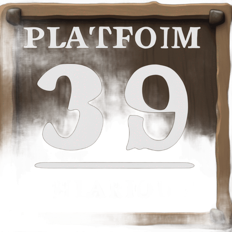 platform 9/3/4 sign emoji