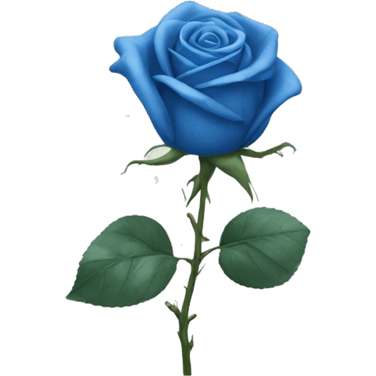 Blue rose emoji