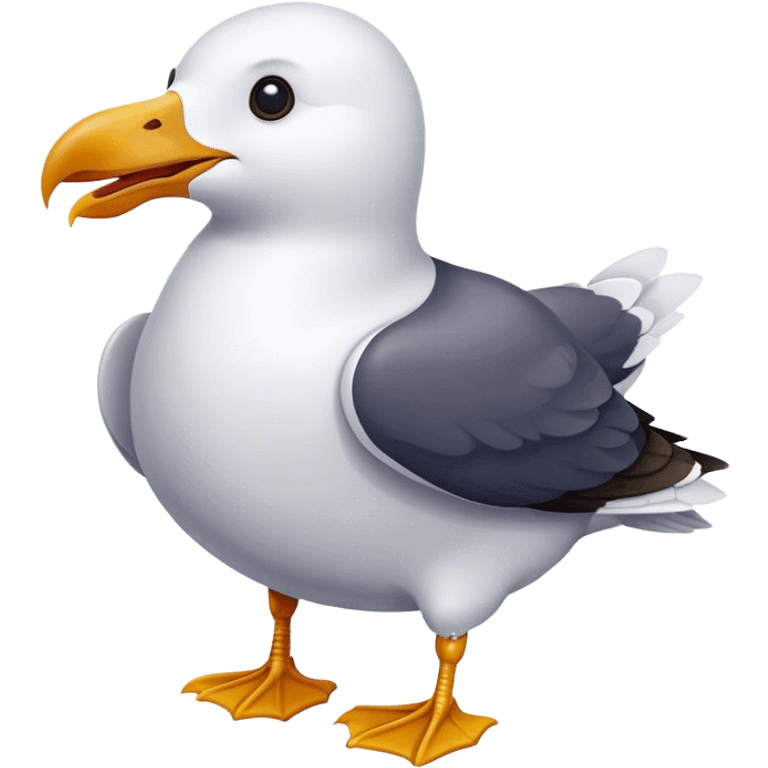 Bear seagull  emoji