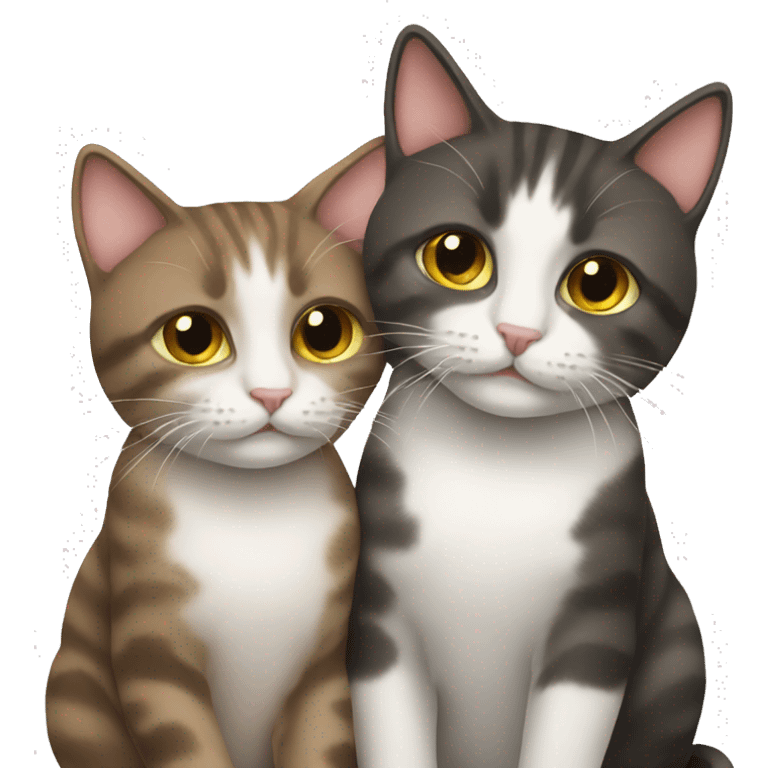 emoji with two cats emoji