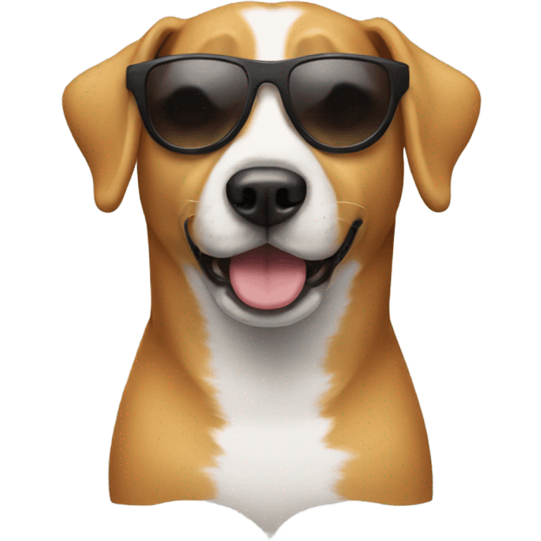 Dog with sunglasses emoji