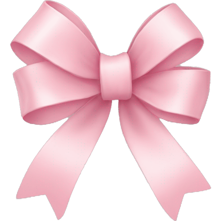 light pink ribbon bow emoji