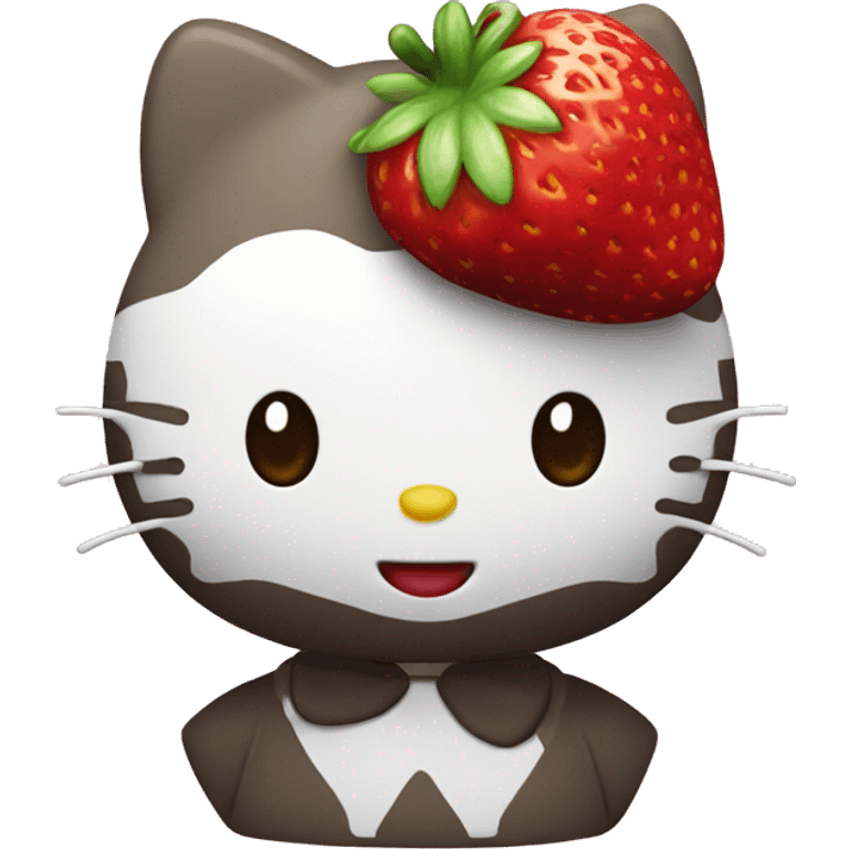 Hello Kitty strawberry emoji