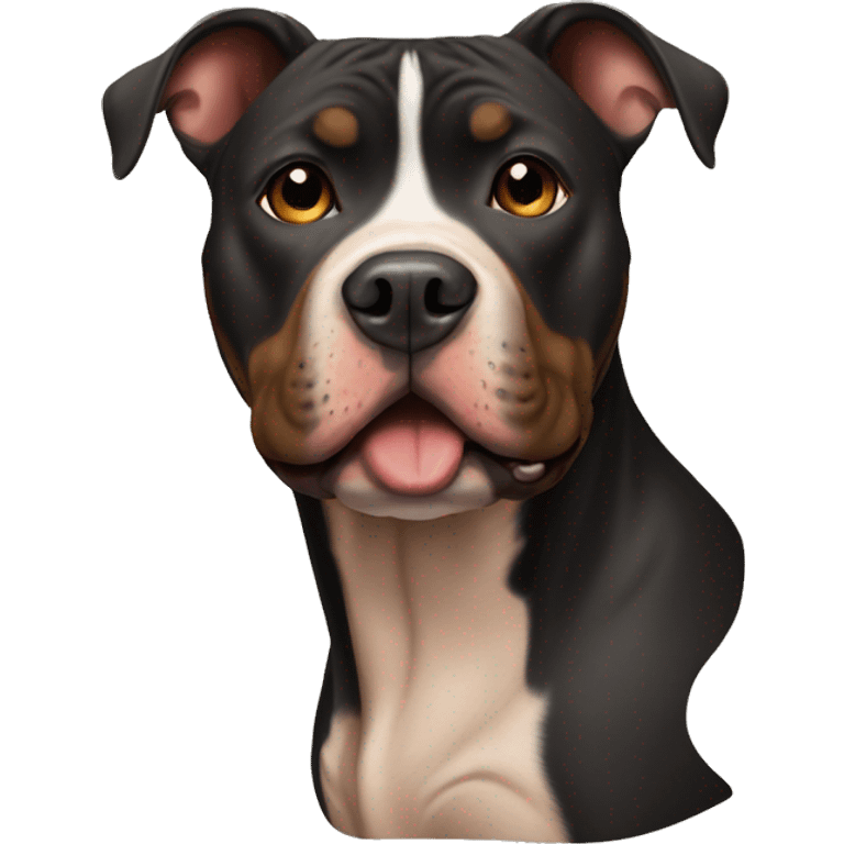 Black and Tan pitbull emoji