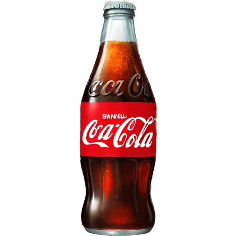 coca cola on white background emoji