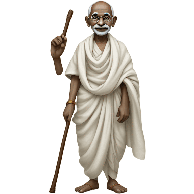 Gandhi statue emoji