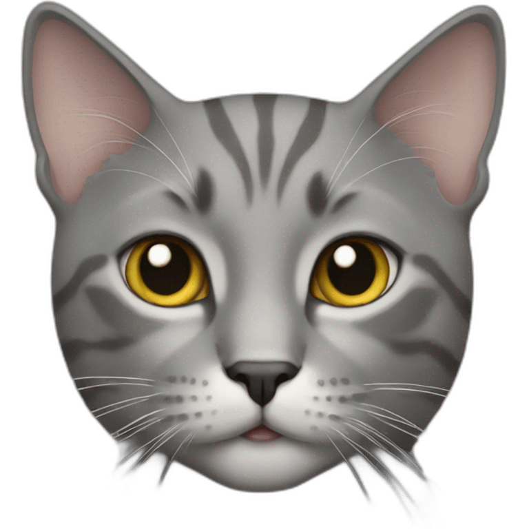 Cat grey emoji