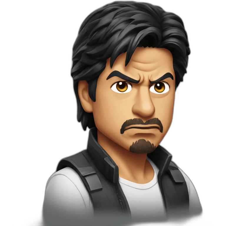 Shah rukh khan angry emoji