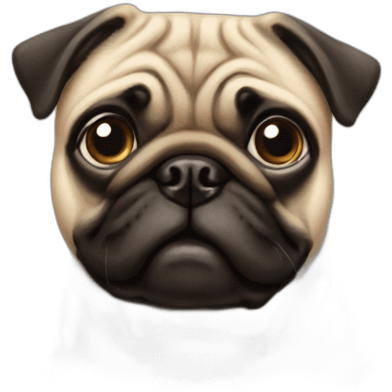 pug dog face emoji