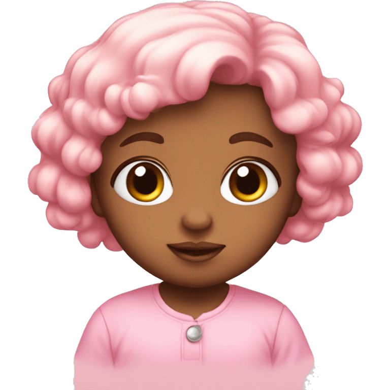 Cute baby pink emoji