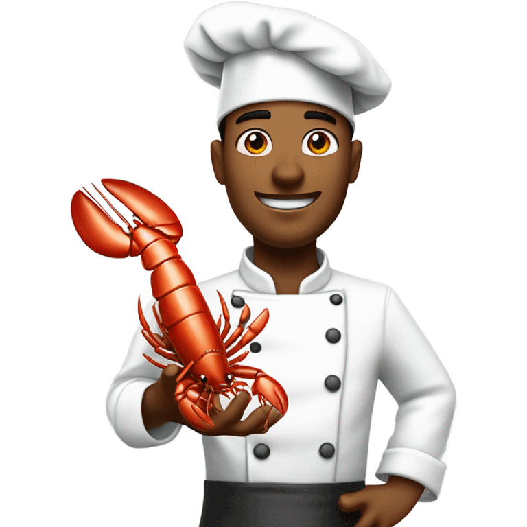 Chef with lobster emoji