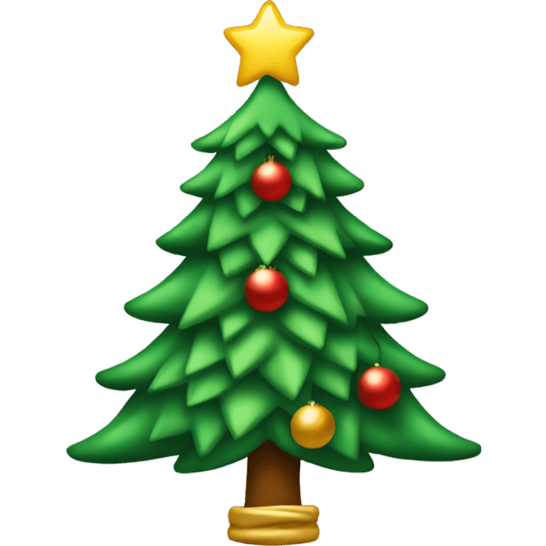 Christmas tree with bow  emoji