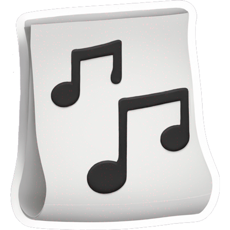 music note sticker emoji