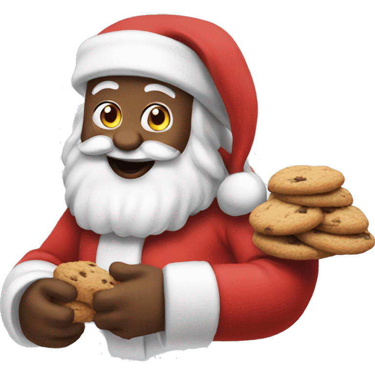 Santa with Cookies  emoji