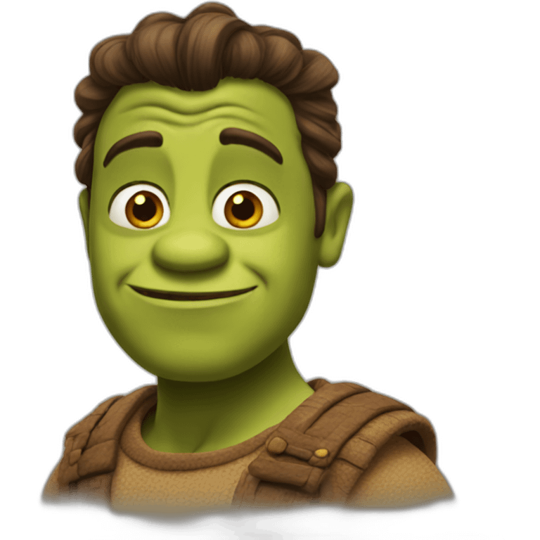 Brown shrek emoji