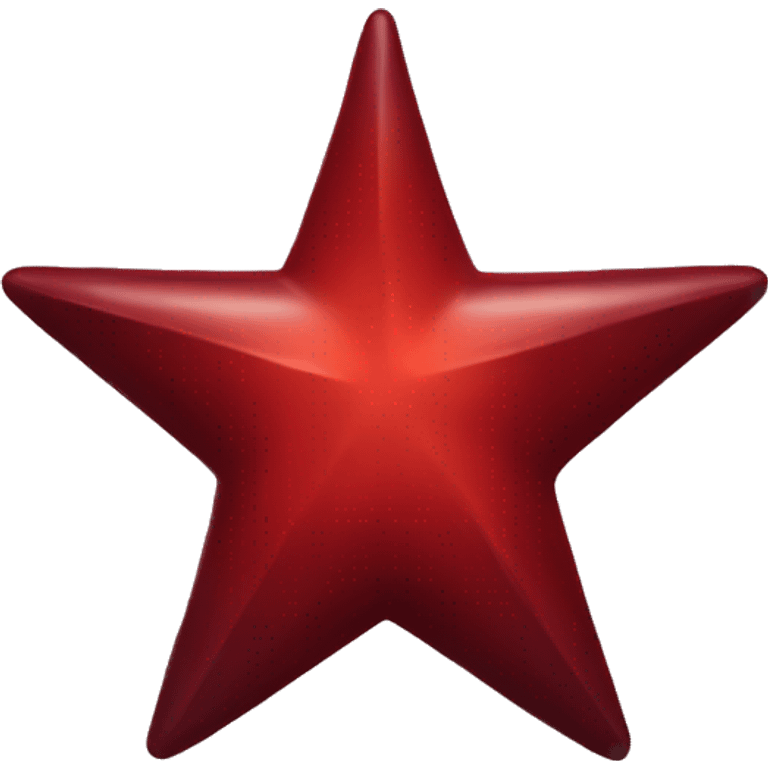 Deep red star emoji