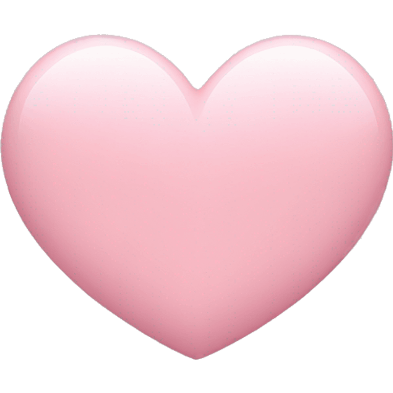 Light pink heart emoji