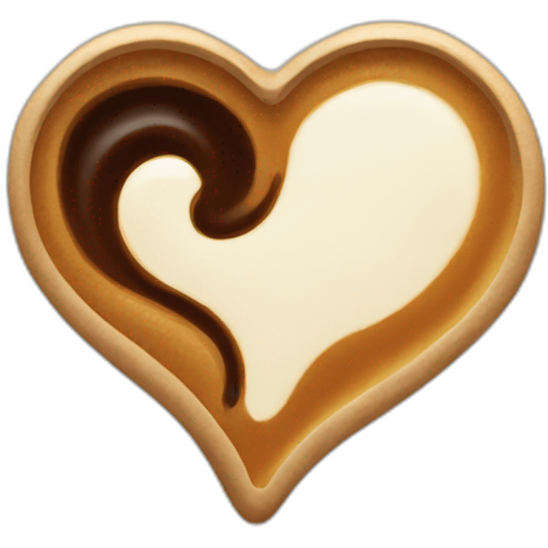 Heart of coffee emoji