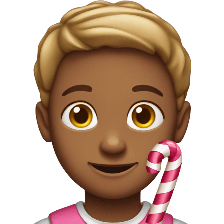 pink candy cane  emoji