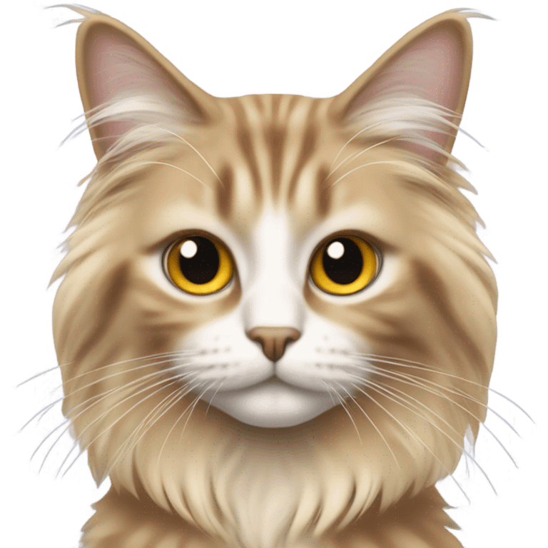 Cat with Farrah faucet hair emoji