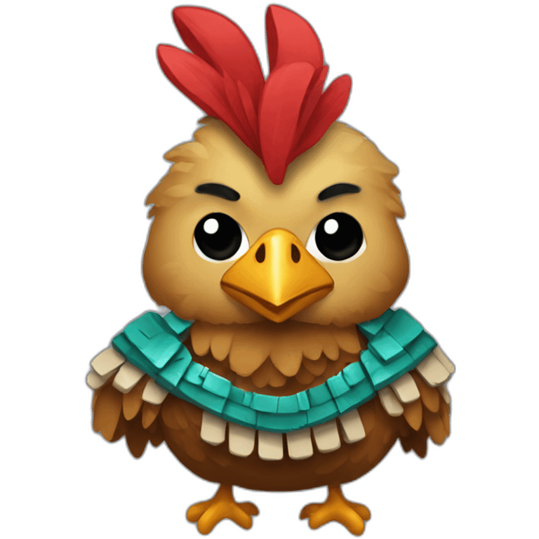 pixel Guatemalan chicken assassin emoji