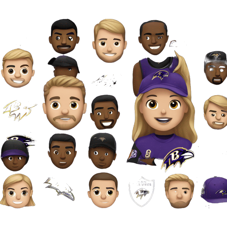 Baltimore Ravens fans emoji