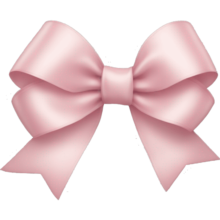 light pink ribbon bow emoji