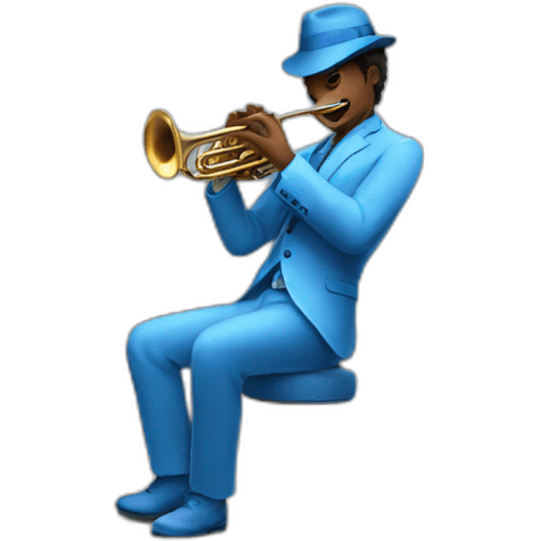 Jazz blue emoji