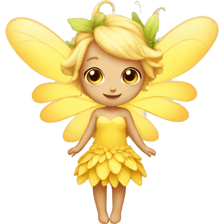 cute yellow fairy emoji