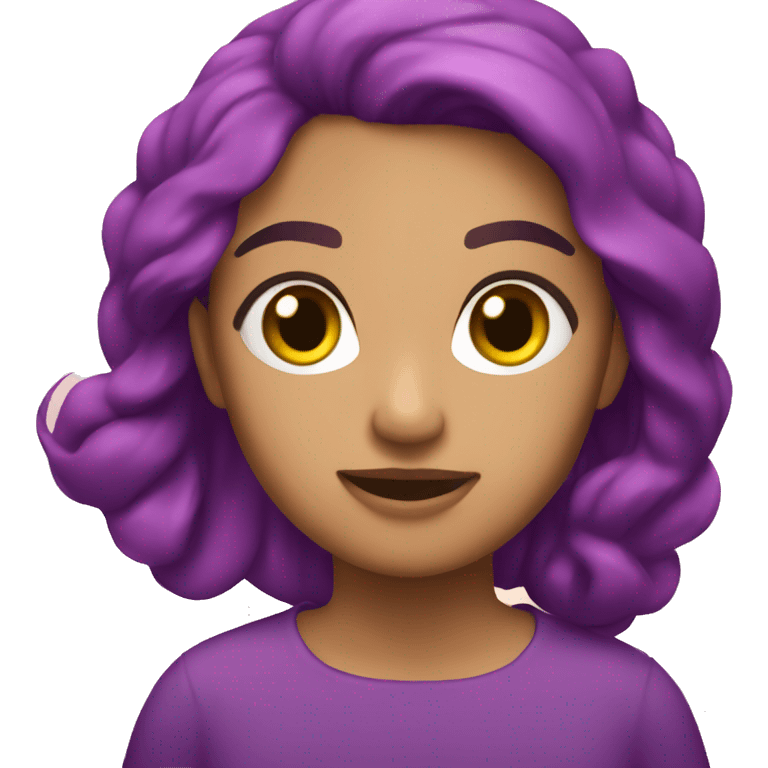 Rosa color morado emoji