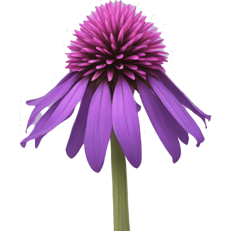 purple cone flower emoji