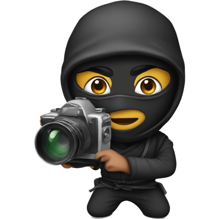 ninja with a cinema camera emoji