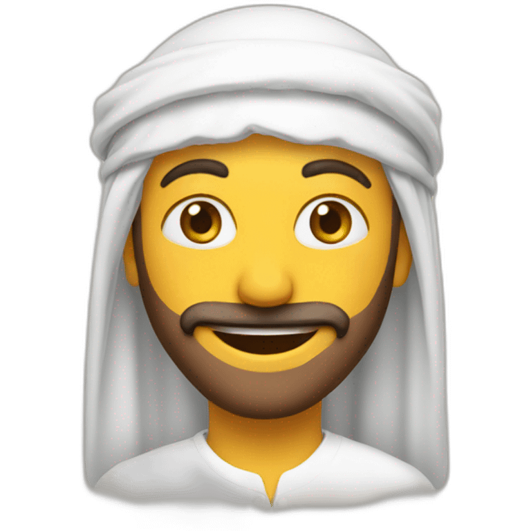 Arabe joyeux  emoji