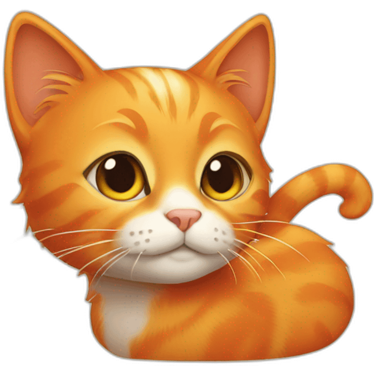 orange kitty emoji