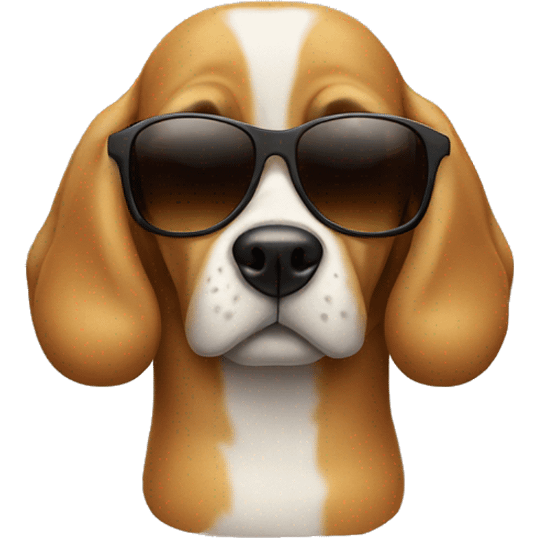 dog with sunglasses and cigarette  emoji