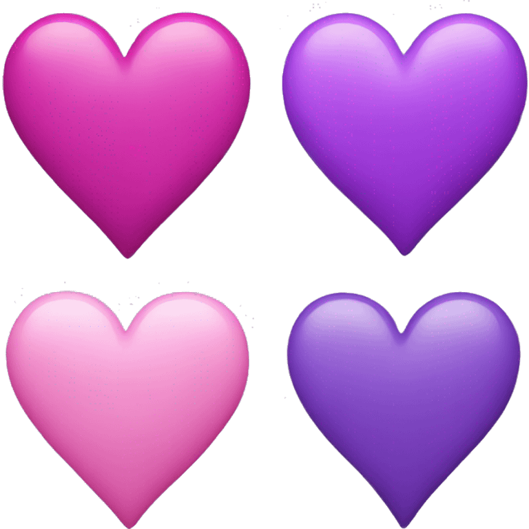 Pink and purple heart emoji