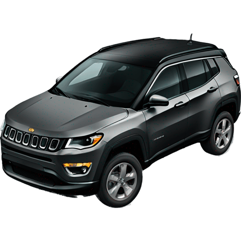 Dark grey jeep compass emoji