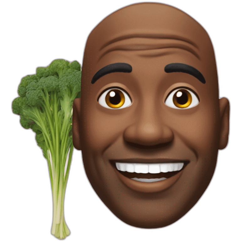 Ainsley Harriot is vegetables head emoji