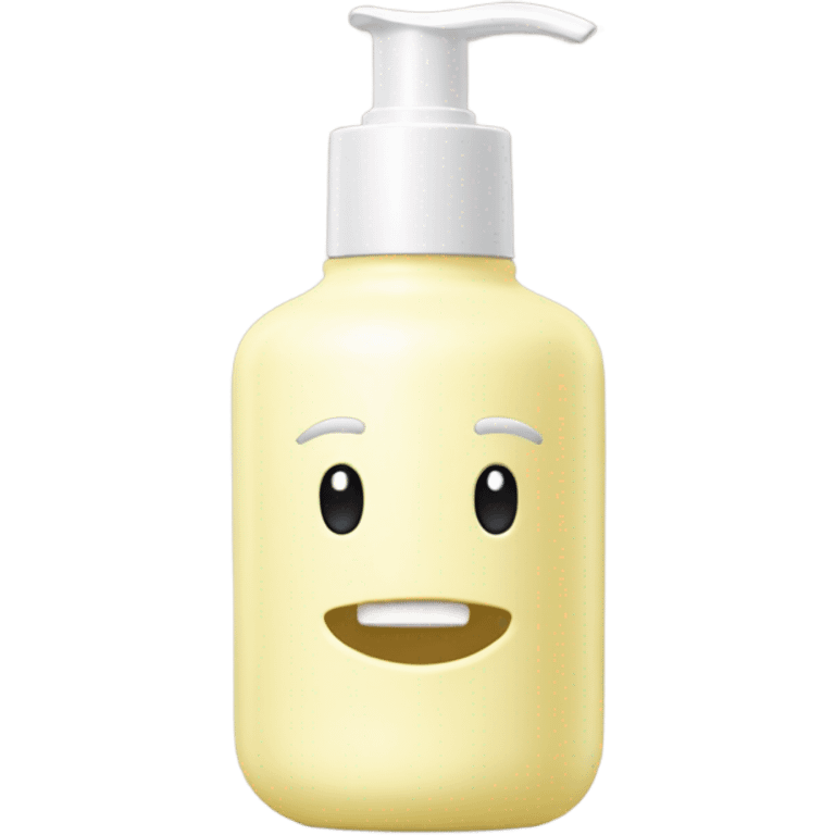 Pale yellow moisturiser cream bottle emoji