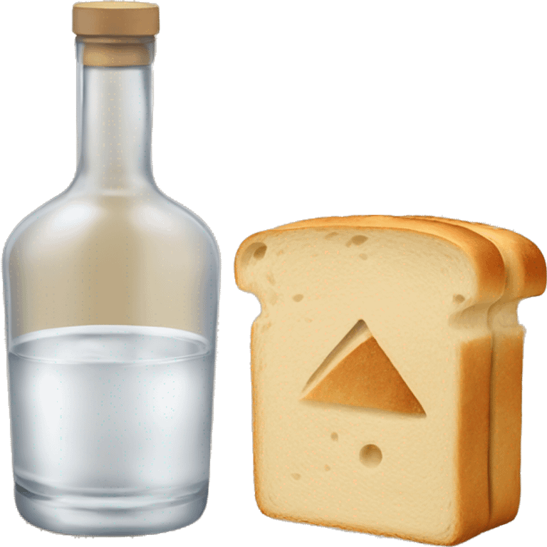 Vodka with bread  emoji