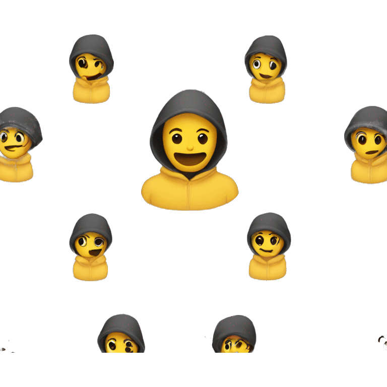 minimalist hoodie emoji