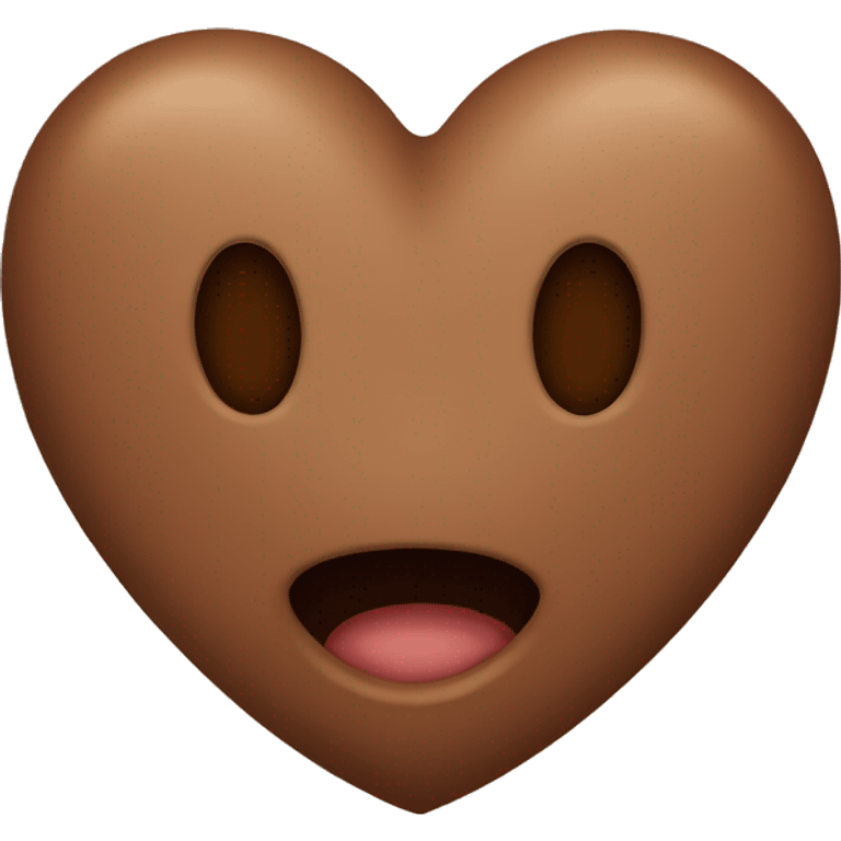 Brown heart emoji