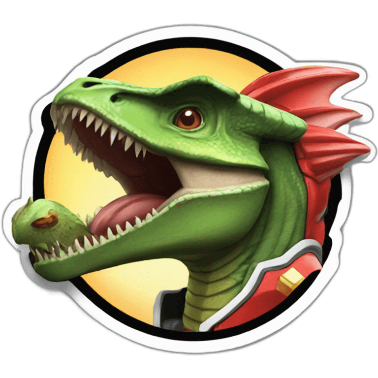 dino power ranger sticker emoji