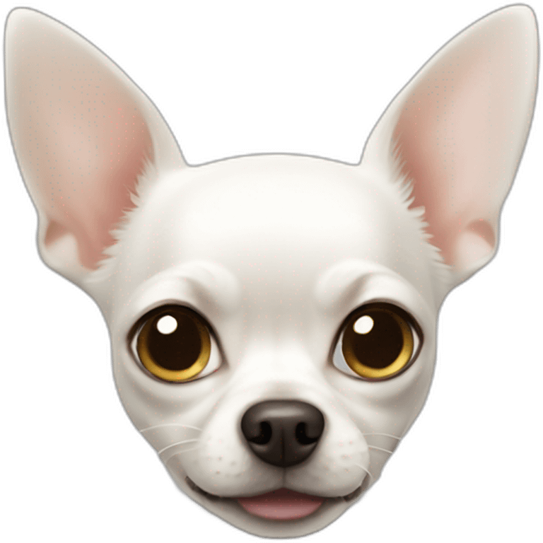 White chihuahua  emoji