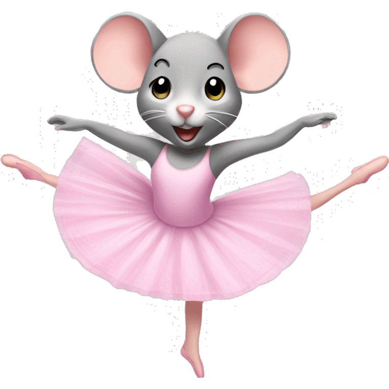 mouse doing ballet  emoji