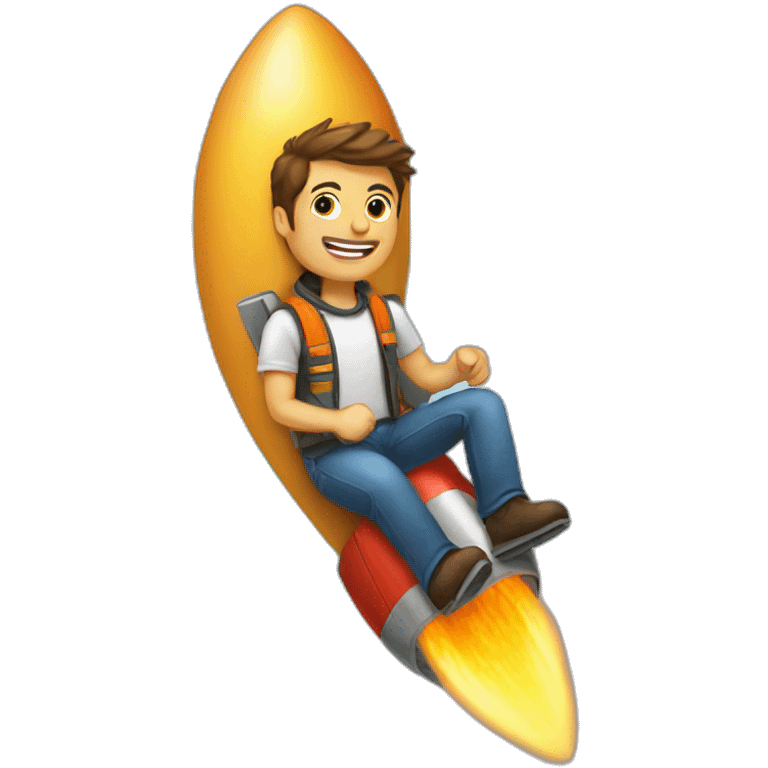 a developer on a rocket emoji