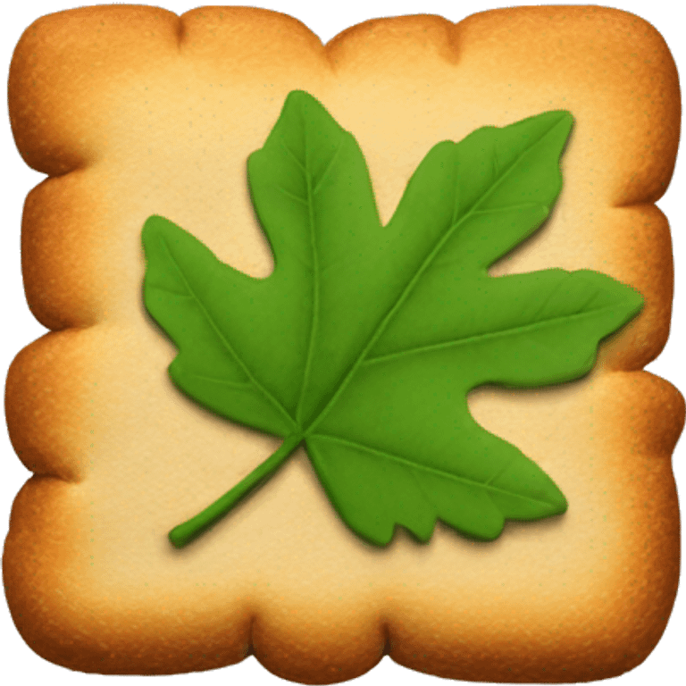 leaf on the smore  emoji