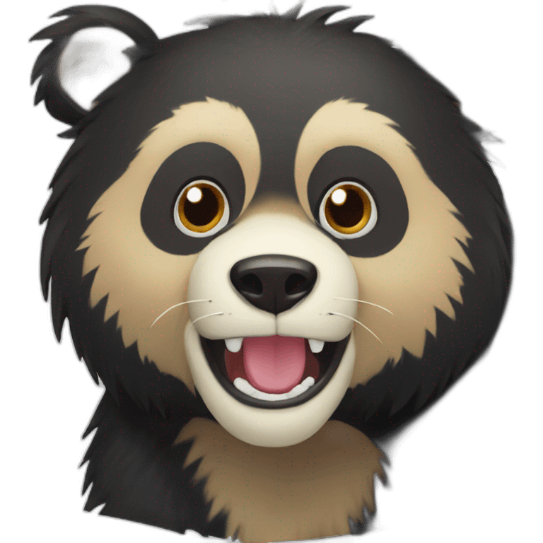 spectacled bear happy emoji