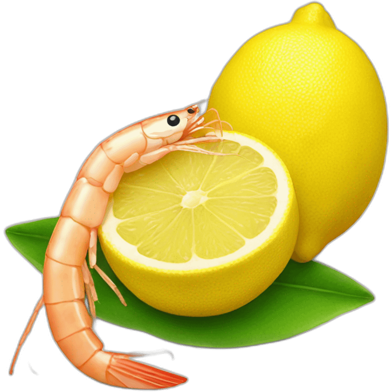 lemon and shrimp emoji